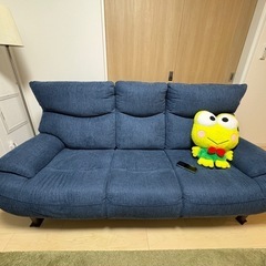 3人掛けソファ ブルー