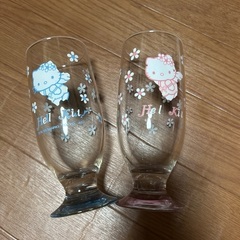 キティお弁当ボックス&グラスの画像