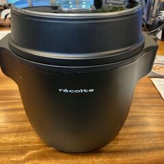 ＲＥＣＯＬＴＥ　ライスクッカー　2.5合炊き　レシピ本・説明書付き　箱無し　未使用の画像