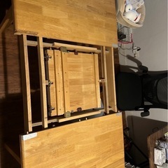 ダイニングテーブル　可変式の画像