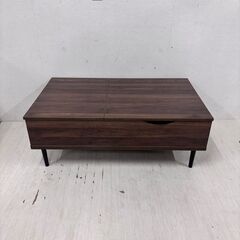  23758  ローテーブル センターテーブル 天板昇降式デスク...