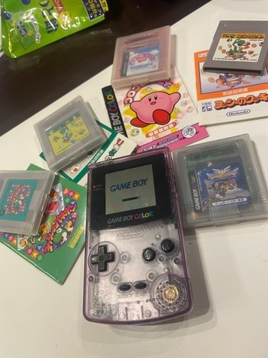 （お値下げ中貴重）ゲームボーイカラー&カセット類　状態良好！