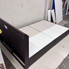  23753  コンセント 引き出し付 セミダブルベッドフレーム NITORI  SD ◆大阪市内・東大阪市他 6,000円以上ご購入で無料配達いたします！◆ ※高槻・枚方方面◆西宮・尼崎方面◆生駒方面　それぞれ条件付き無料配送あり！            の画像
