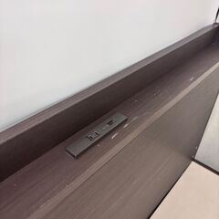  23753  コンセント 引き出し付 セミダブルベッドフレーム NITORI  SD ◆大阪市内・東大阪市他 6,000円以上ご購入で無料配達いたします！◆ ※高槻・枚方方面◆西宮・尼崎方面◆生駒方面　それぞれ条件付き無料配送あり！            の画像