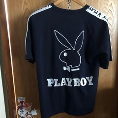 【早い者勝ち‼️】PLAYBOY ネイビー Tシャツ Lサイズの画像