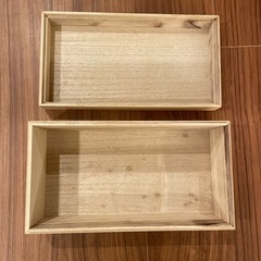 木箱　空き箱 2個　の画像
