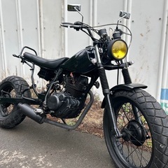 【動画あり】TW200 2JL ロンスイカスタム　ブラック　ヤマハ