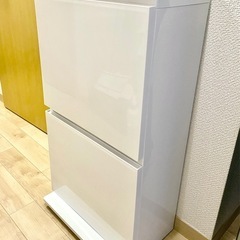2段ゴミ箱　ホワイト　収納箱の画像