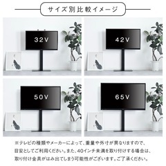 テレビスタンド ＜震度7試験クリア＞ ロータイプ 32〜65インチ対応の画像