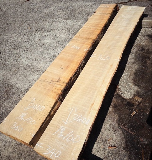 モミ　DIY用　カウンターテーブル用