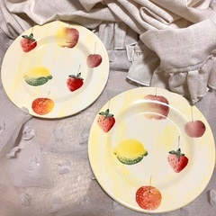 イタリア製🇮🇹 食器　フルーツ柄22センチ