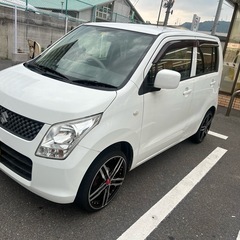 Ｈ22年ワゴンＲMH23Sホワイト　検7年7月　17インチアルミ