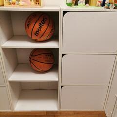 3段カラーBOX　白　2個の画像