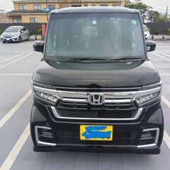 令和4年式後期型黒N-BOXカスタムL距離9300キロ９インチナ...