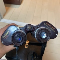双眼鏡　レア　レトロの画像