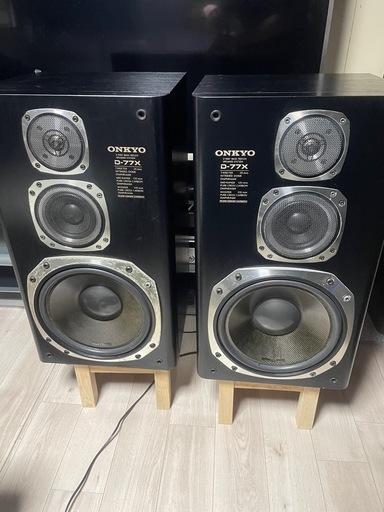ONKYO D-77X スピーカーシステム セット ONKYO D-77X スピーカーシステム セット 送料込 音出し確認済み