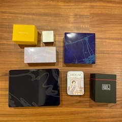 空き箱　ヨックモックなど空き缶　フランス製お菓子