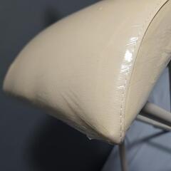 【美品】折り畳み　椅子　白色の画像
