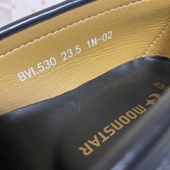 ⭐️【訳アリ】moonSTAR(ムーンスター)ローファー ブラック　23.5㎝⭐️の画像