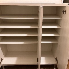 下駄箱　白の画像