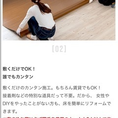 ウッドフローリングカーペットの画像