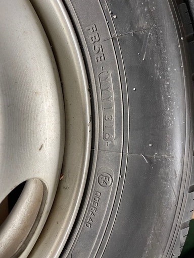 値下げ！　205/75R/16 6本セットホイール付きヨコハマタイヤ2016年製　 富山発　送料込み