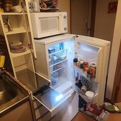 譲り先決定済　冷蔵庫、洗濯機、食器棚、テーブルの画像
