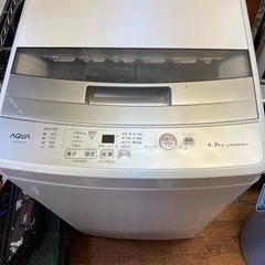 ２０２１年式　アクア製　単身用洗濯機