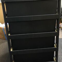 【無料】4段引き出し収納 お譲りします！使用感あり／引き取り限定の画像