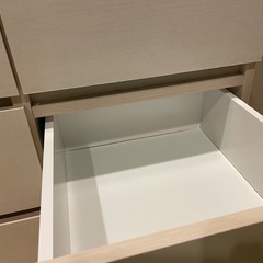 アイリスオーヤマ 木製チェスト シンプル 引き出し ウッドチェスト ロータイプ WCH-1090L オフホワイトの画像