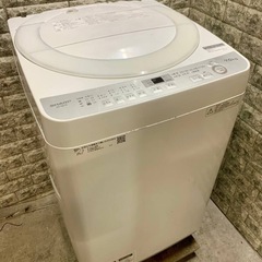 SHARP シャープ 全自動洗濯機 7㎏ 穴なし槽 シワ抑えコー...