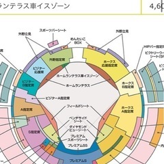 急募　定価の半額以下　プレミアムシート　野球チケット　ペア　2枚