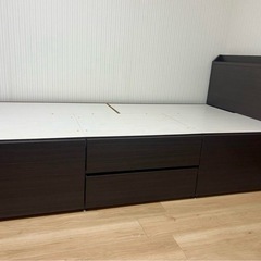 シングルベッド収納付き