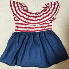100sizeワンピース女の子5着　any FAM H&Mなどの画像