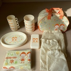 ちびまる子ちゃん　アウトドア　食器セットの画像