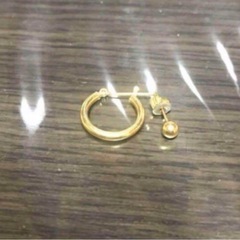 ツツミ k18 ピアス　二個セット