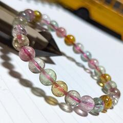 ●16cm●マルチカラートルマリンブレスレット●