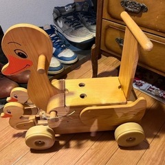MOCCO（モッコ）森のアヒルの親子 手押し車　当時物