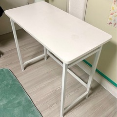 折りたたみデスク　ホワイト　rpst8040h 少し難あり