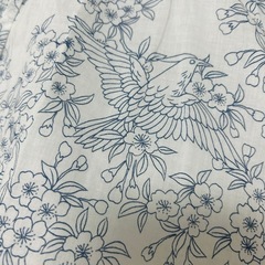 【美品】Pagong 桜と鳥柄の カットソー 七分袖の画像