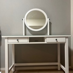 IKEA ヘムネス HEMNES ドレッサー ミラー付き 化粧台...