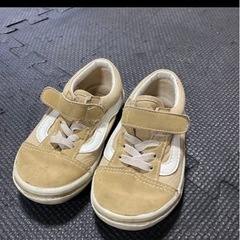 VANS キッズ スニーカー ベージュ