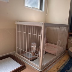 【直接引取限定】アイリスオーヤマ 犬 ウッディサークル 