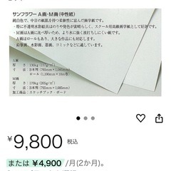 木炭紙版　画用紙　100枚