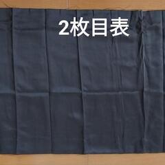 黒遮光カーテンはぎれ2枚の画像