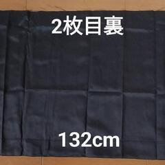 黒遮光カーテンはぎれ2枚の画像