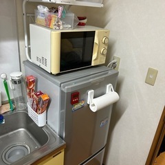 洗濯機と冷蔵庫と電子レンジの画像