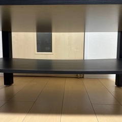 【無料】IKEA LACK テーブル　ブラックブラウンの画像