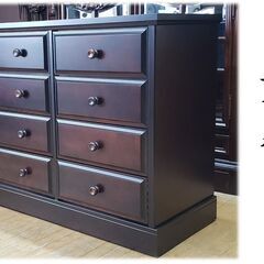 D21　美品！　民芸家具　樺無垢材使用　二列四段八杯　整理箪笥　...