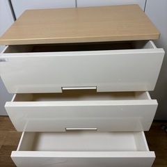 【お取引中】フィッツプラス リビングチェスト　タンス　5段の画像